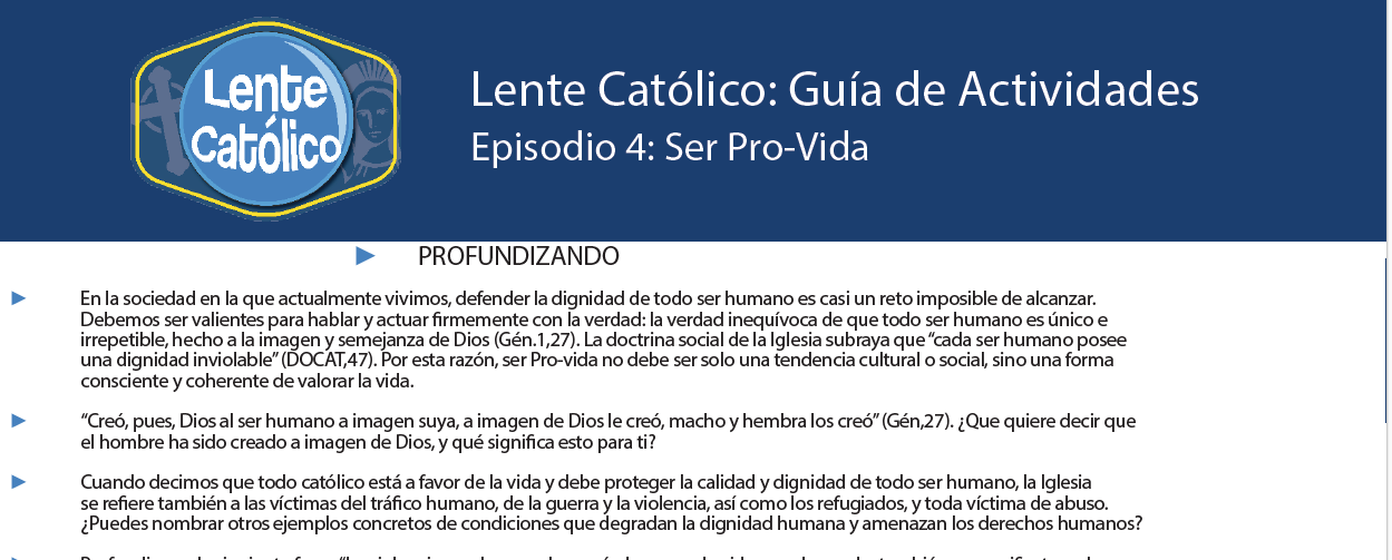 SER PRO-VIDA GUIDE