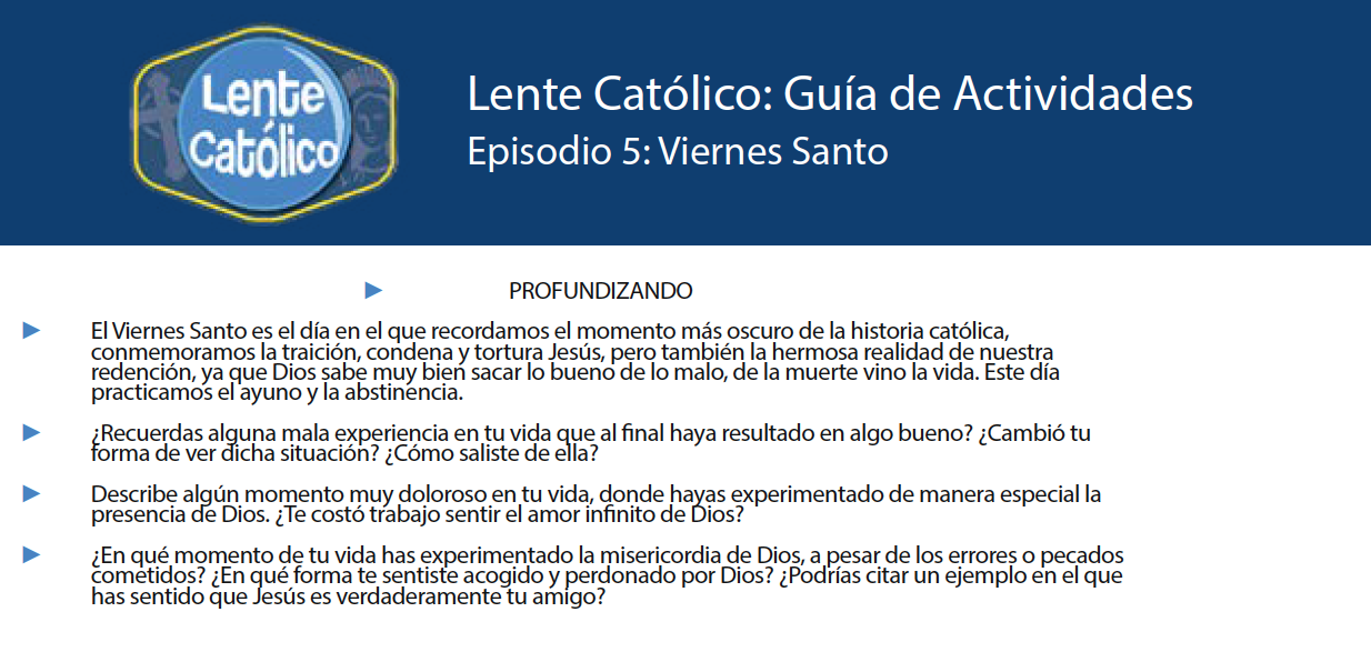 Viernes Santo - Photo Study Guide